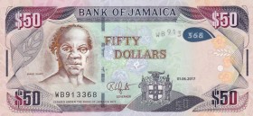 Jamaica, 50 Dollars, 2017, UNC, B249c,