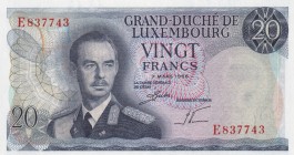 Luxembourg, 20 Francs, 1966, UNC, B339a,
