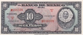 Mexico, 10 Pesos, 1919, UNC, B624g,