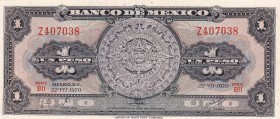 Mexico, 1 Peso, 1970, UNC, B616k,