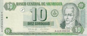 Nicaragua, 10 Cordobas, 2002, UNC, B488a,