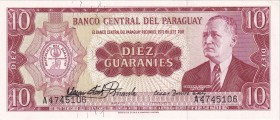 Paraguay, 10 Guaranies, 1952, UNC, B812a1,
