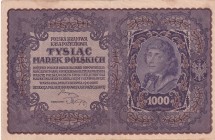 Poland, 1.000 Marek, 1919, XF, P#29,
