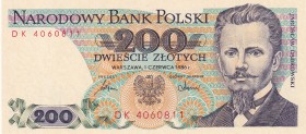 Poland, 200 Zlotych, 1986, UNC, B836d,