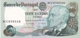 Portugal, 20 Escudos, 1978, UNC, P#176b,
