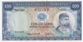 Portuguese Guinea, 100 Escudos, 1971, UNC, P#45a,