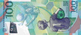 Russia, 100 Rubles, 2018, UNC, B840, 2018 FIFA World Cup Commemorative Issue