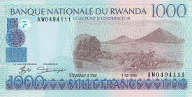 Rwanda, 1.000 Francs, 1998, UNC, B126b,