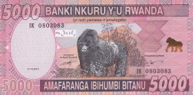 Rwanda, 5.000 Francs, 2014, UNC, B140a,