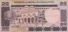 Somalia, 20 Schillings, 1975, VG, B203a,