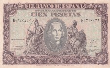 Spain, 100 Pesetas, 1940, AUNC-, B584a,
