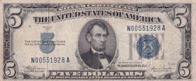 $5, United States Of America, 1934, VF, KL#1654, Series of 1934 C,