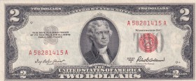 $2, United States Of America, 1953, AUNC, KL#1622, Series of 1953 A,