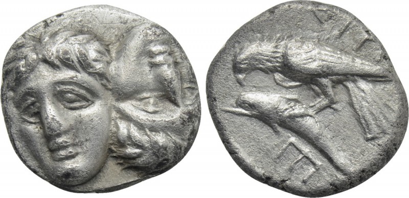MOESIA. Istros. Drachm (4th century BC). Possible contemporary imitation. 

Ob...