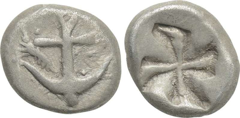 THRACE. Apollonia Pontika. Drachm (Late 5th-4th centuries BC). 

Obv: Anchor; ...