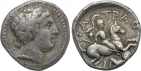 KINGS OF PAEONIA. Patraos (Circa 335-315 BC). Tetradrachm. Astibos or Damastion mint.