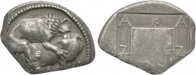MACEDON. Akanthos. Cut Tetradrachm (Circa 470-430 BC).