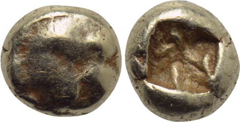 KINGS OF LYDIA. Alyattes (Circa 620/10-564/53 BC). EL 1/24 Stater. 

Obv: Paw ...