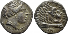 CARIA. Knidos. Drachm (Circa 350-330/20 BC). Autokrates, magistrate.