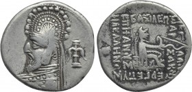 KINGS OF PARTHIA. Orodes I (80-75 BC). Drachm. Rhagai.