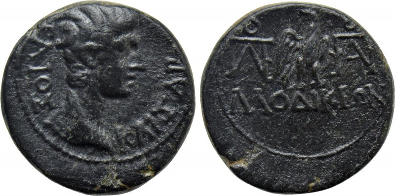 PHRYGIA. Laodicea ad Lycum. Caius (Caesar, 20 BC-4 AD). Ae. Antonius Polemon, ma...