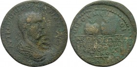 PAMPHYLIA. Side. Valerian I (253-260). Ae 11 Assaria revalued to 5 Assaria.