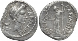JULIUS CAESAR. Denarius (44 BC). Rome. L. Aemilius Buca, moneyer.