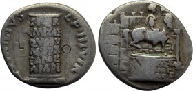 AUGUSTUS (27 BC-14 AD). Denarius. Rome. L. Vinicius, moneyer.