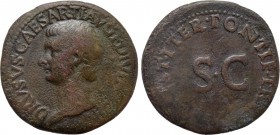 DRUSUS (Died 23). Ae As. Rome. Struck under Tiberius.