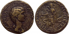 ANTONIA II (Augusta, 37 and 41). Ae Dupondius. Rome.