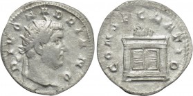 DIVUS HADRIAN (Died 138). Antoninianus. Rome. Struck under Trajanus Decius.