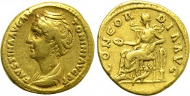 FAUSTINA I (Augusta, 138-140/1). GOLD Aureus. Rome.