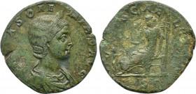JULIA SOAEMIAS (Augusta, 218-222). Sestertius. Rome.
