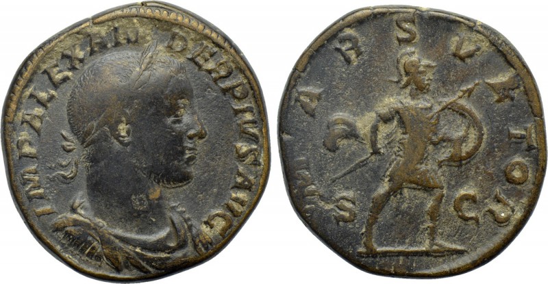 SEVERUS ALEXANDER (222-235). Sestertius. Rome. 

Obv: IMP ALEXANDER PIVS AVG. ...