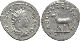 PHILIP II (247-249). Antoninianus. Rome. Saecular Games issue.