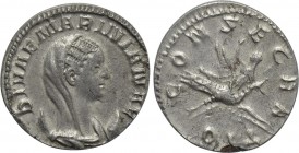 DIVA MARINIANA (Died before 253). Antoninianus. Viminacium. Struck under Valerian I.