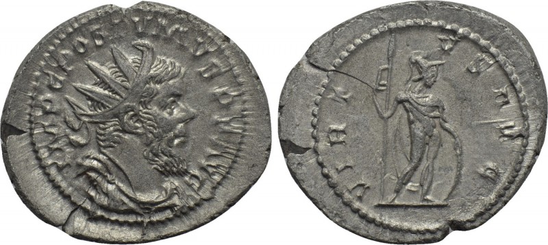 POSTUMUS (260-269). Antoninianus. Treveri. 

Obv: IMP C POSTVMVS P F AVG. 
Ra...