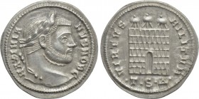 GALERIUS (Caesar, 293-305). Argenteus. Thessalonica.