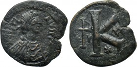 JUSTIN I (518-527). Half Follis. Cyzicus.