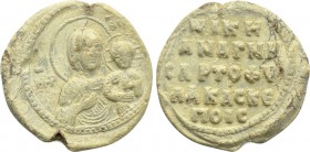 BYZANTINE LEAD SEALS. Niketas, chartophylax and skepois (11th century).