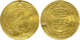 OTTOMAN EMPIRE. Mahmud II (AH 1223-1255 / AD 1808-1839). GOLD 2 Rumi Altin. Qustantiniya (Constantinople) mint. Dated AH 1223//11 (AD 1818/9).
