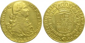 PERU. Carlos IV (1788-1808). GOLD 8 Escudos (1798 LIMÆ-IJ). Lima.