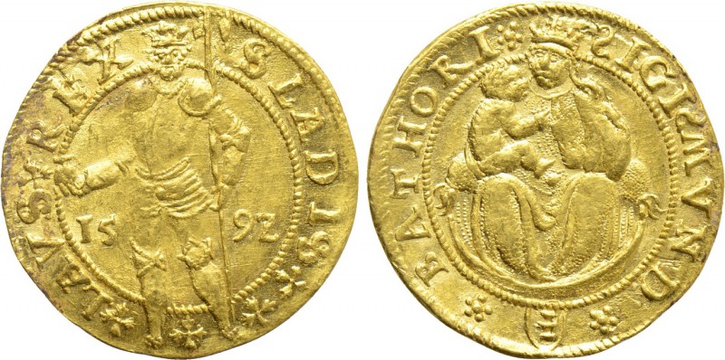 TRANSYLVANIA. Sigismund Báthory (First reign as Prince, 1586-1598). GOLD Ducat (...