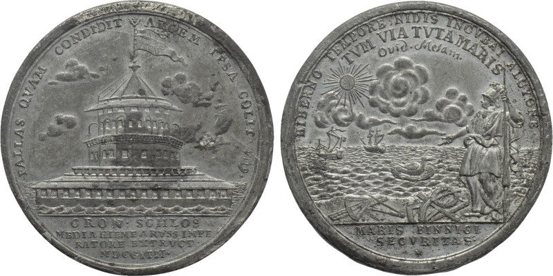 RUSSIA. Peter I 'the Great' (1682-1725). Medal (1704). Commemorating the Foundat...