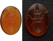 CARNELIAN INTAGLIO with insect (ant?). Roman, circa 2nd-3rd centuries.