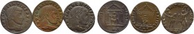 3 Coins of Maxentius.