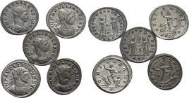 5 coins of Aurelianus.