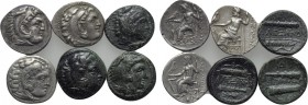 6 coins of Alexander the Great.
