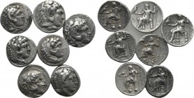 7 Tetradrachms of Alexander the Great.