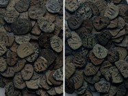 Circa 100 Arabo-Byzantine and Byzantine Coins.